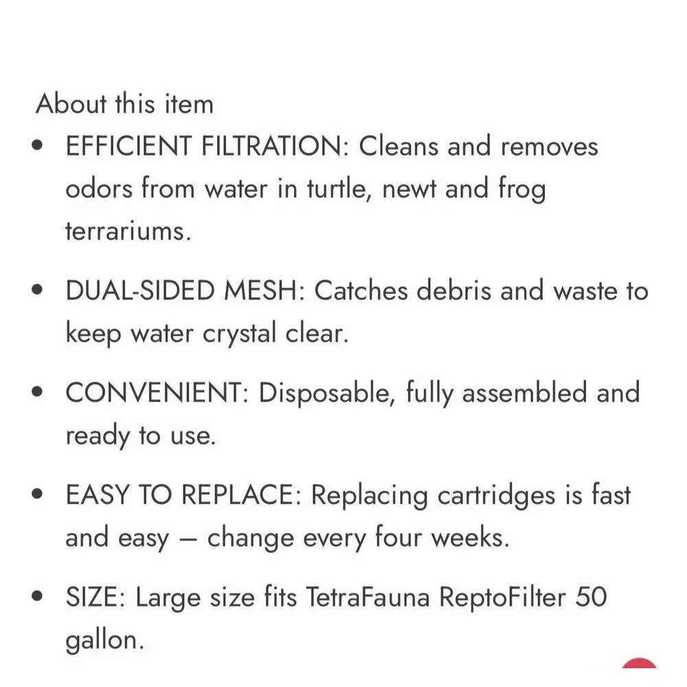 Kucbraly Aquarium Tetra Replacement Repto Disposal Filter Cartridge Terrarium 10